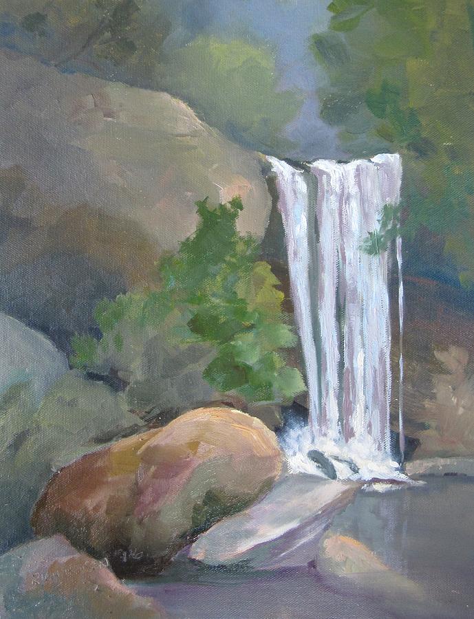 Waterfall Painting - Rocky Bottom by Susan Richardson