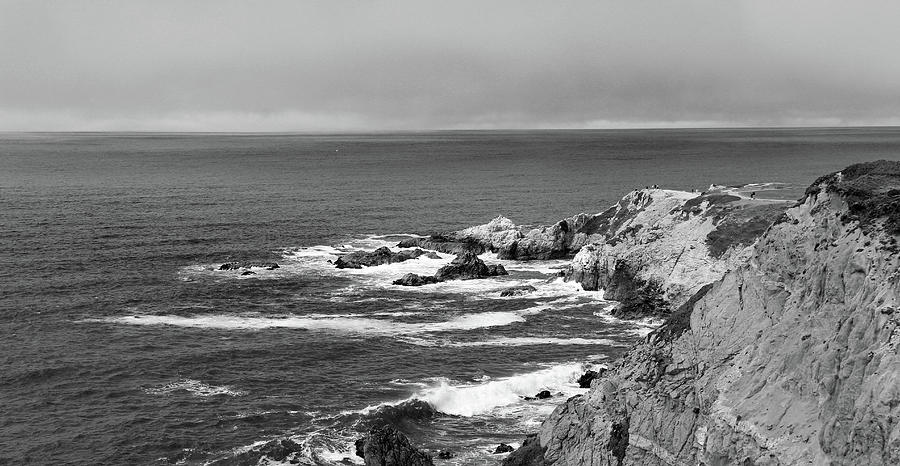 Rocky Cliffs Black and White Photograph by Sierra Vance - Fine Art America