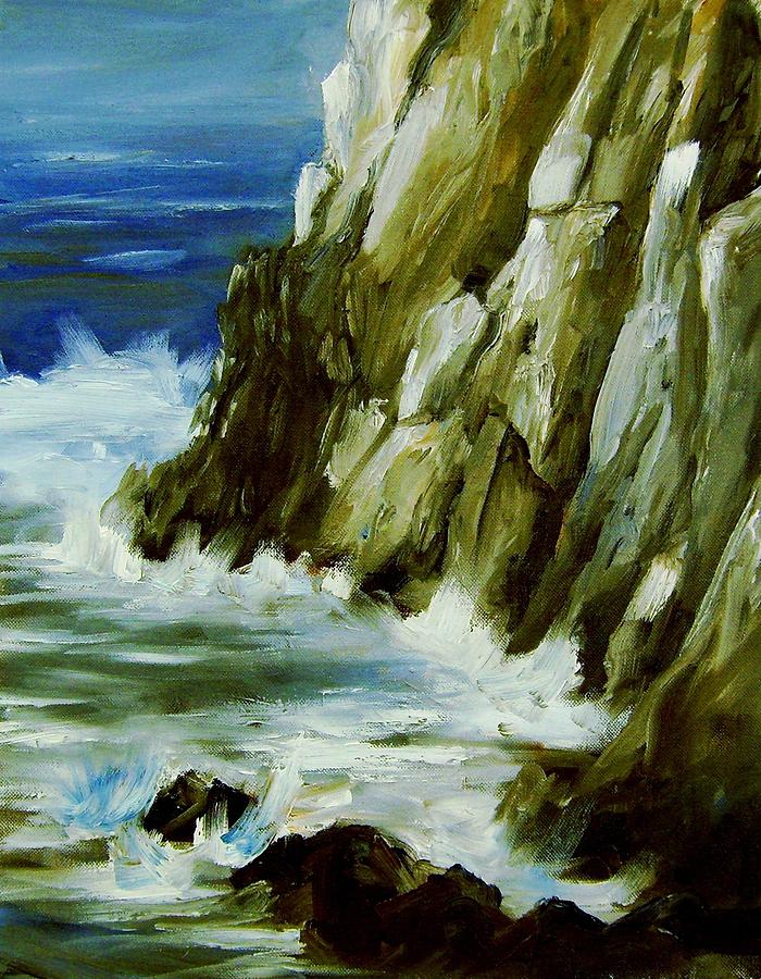 Ocean Painting - Rocky Coast of Maine by Jim Horton