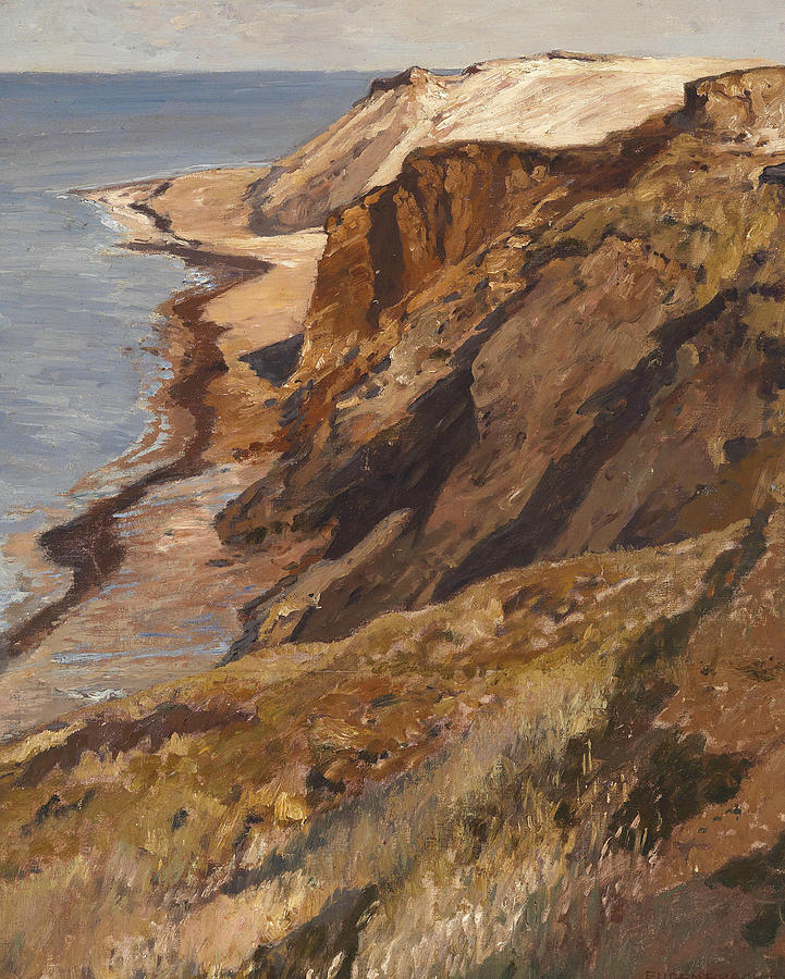 Rocky Coast on Sylt Painting by Eugen Bracht