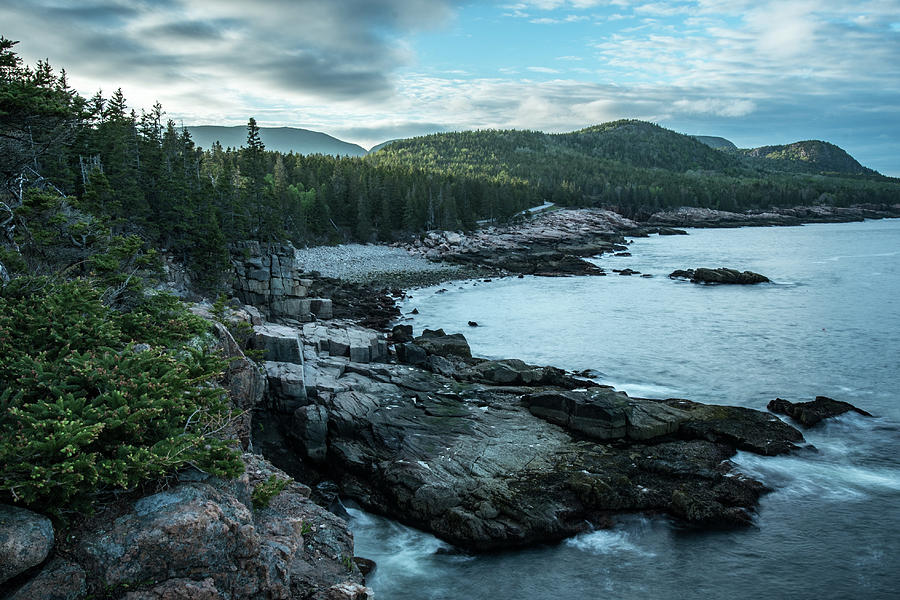 Rocky Coastline Acadia Photograph by Hershey Art Images