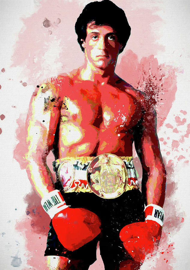 Rocky Colorful Splatter Mixed Media by Dan Sproul