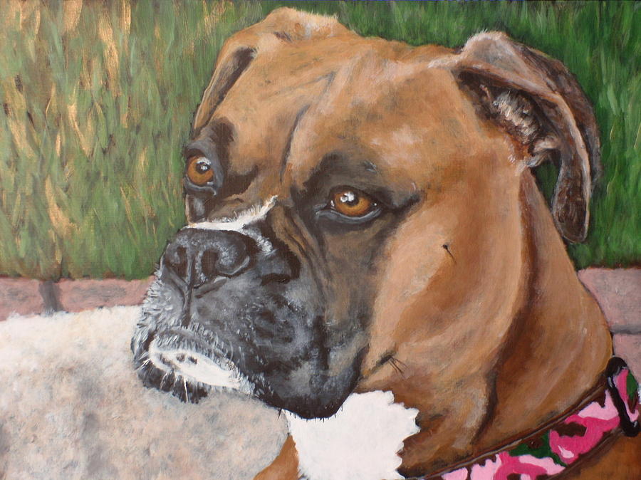 Rocky CU Painting by Carol Russell