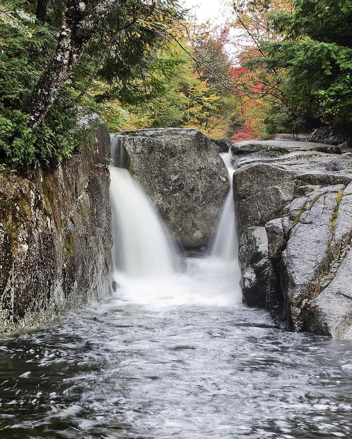 Rocky Falls in the Adirondack Mountains - New York Photograph by Brendan Reals