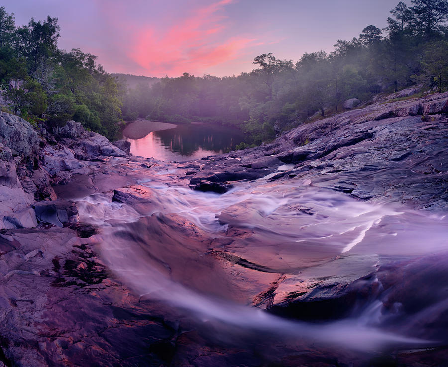 Rocky Falls Photograph by Robert Charity