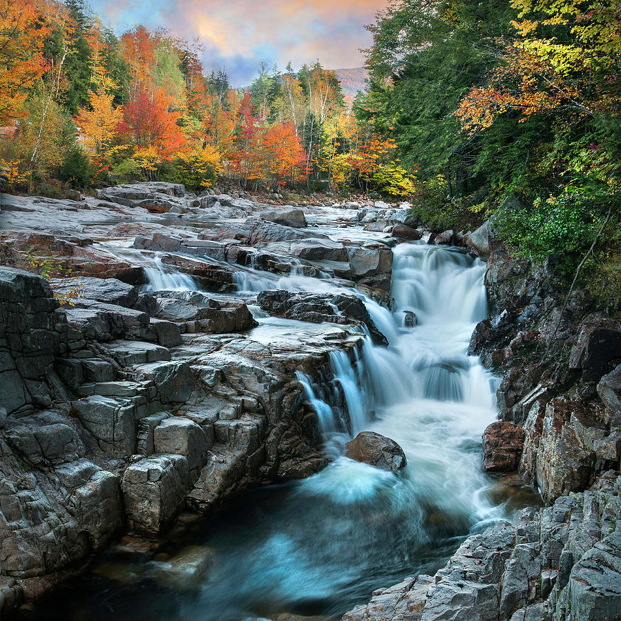 Rocky Gorge Falls of New Hampshire Photograph by TS Photo