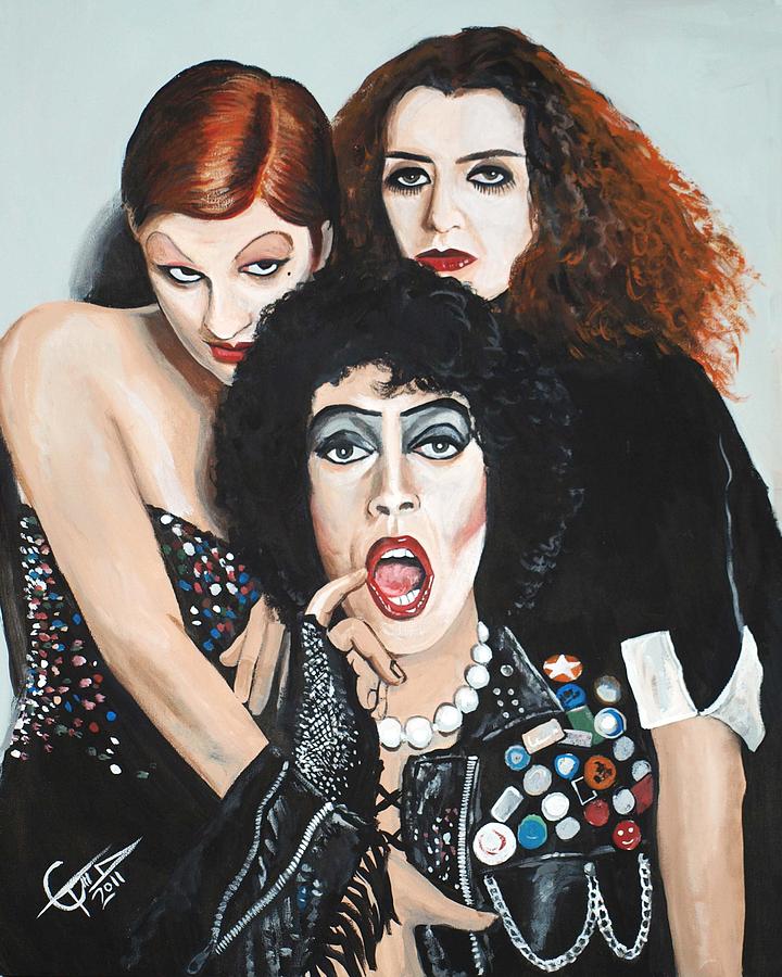 Rocky Horror Picture Show Painting by Tom Carlton