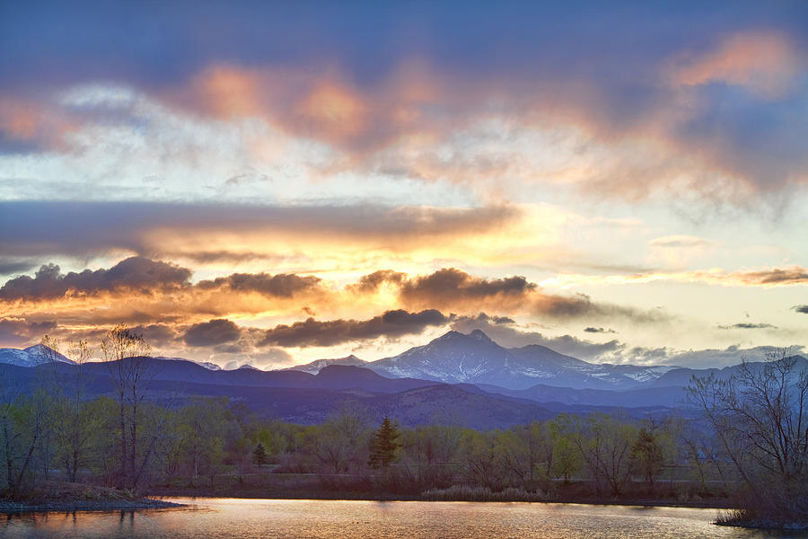 Rocky Mountain April Springtime Sunset  Photograph by James BO Insogna