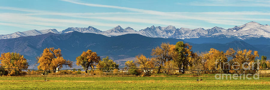 Rocky Mountain Autumn Farming Panorama Photograph by James BO Insogna