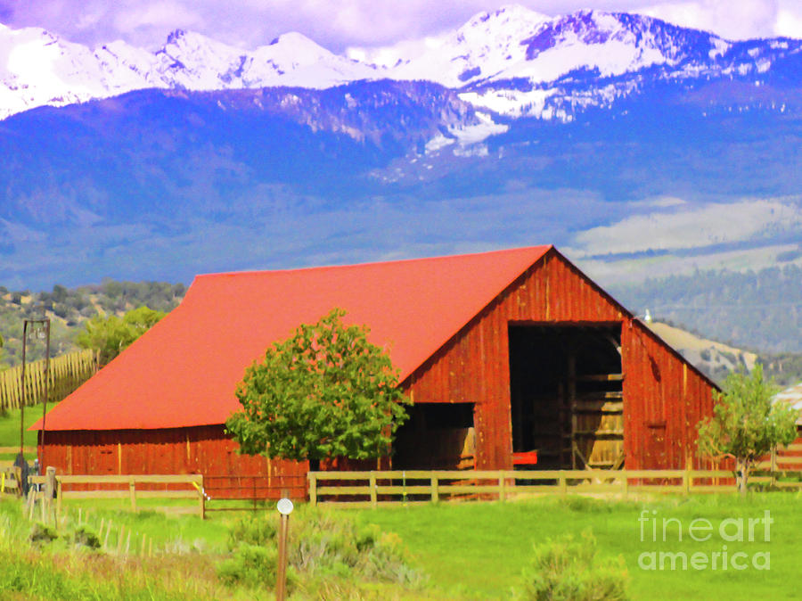 Rocky Mountain Barn Photograph by George Lehmann