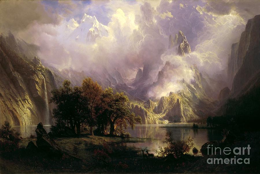 Rocky Mountain Painting by Celestial Images