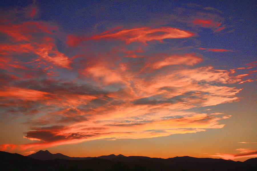 Rocky Mountain Front Range Sunset Photograph by James BO Insogna - Fine ...