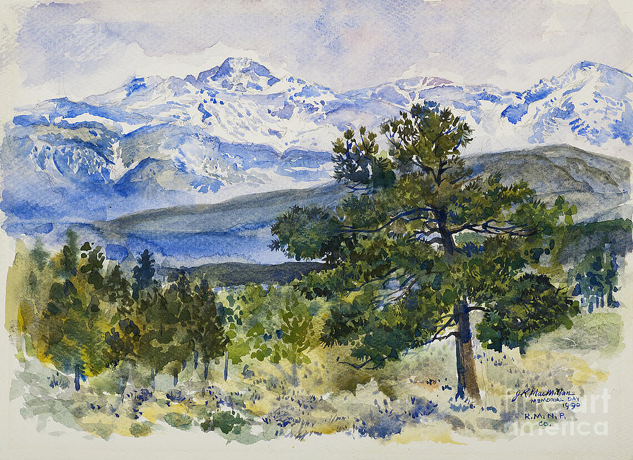 Rocky Mountain National Park Painting - Rocky Mountain Grandeur by James Robert MacMillan