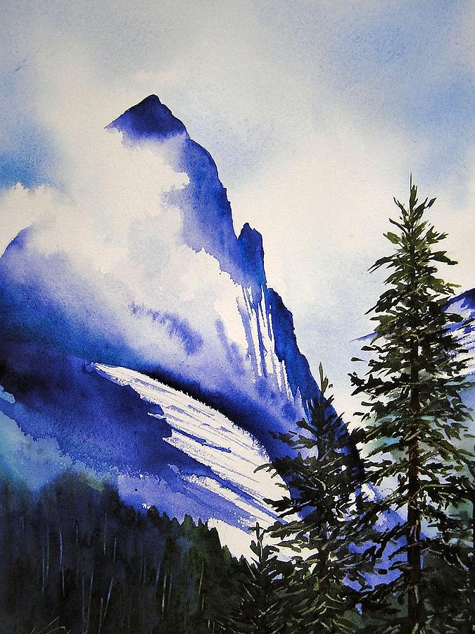 Rocky Mountain High Painting by Karen Stark