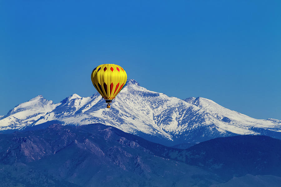 Rocky Mountain Hot Air Balloon Photograph by Teri Virbickis