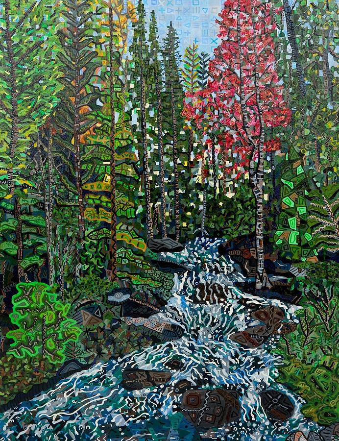 Abstract Painting - Rocky Mountain National Park 2 by Micah Mullen