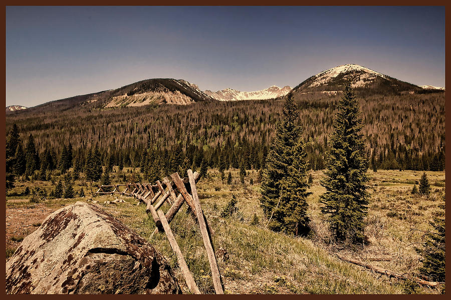 Rocky Mountain National Park Vintage Photograph by Judy Vincent