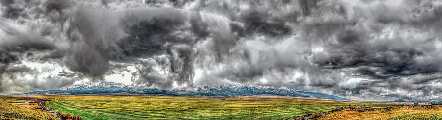 Rocky Mountain Panorama Hdr Photograph
