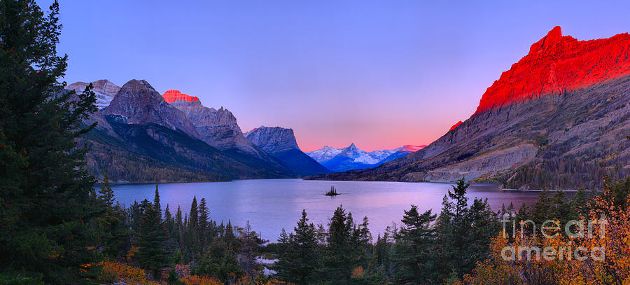 Rocky Mountain Red Over St Mary Photograph by Adam Jewell