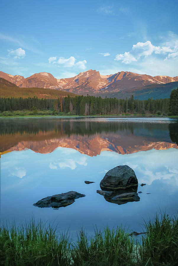 Rocky Mountain Reflections - Estes Park Colorado Art Photograph by Gregory Ballos