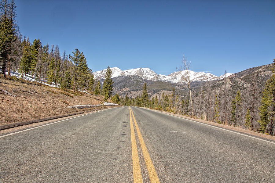 Rocky Mountain Road Heading towards Estes Park, Co Photograph by Peter Ciro