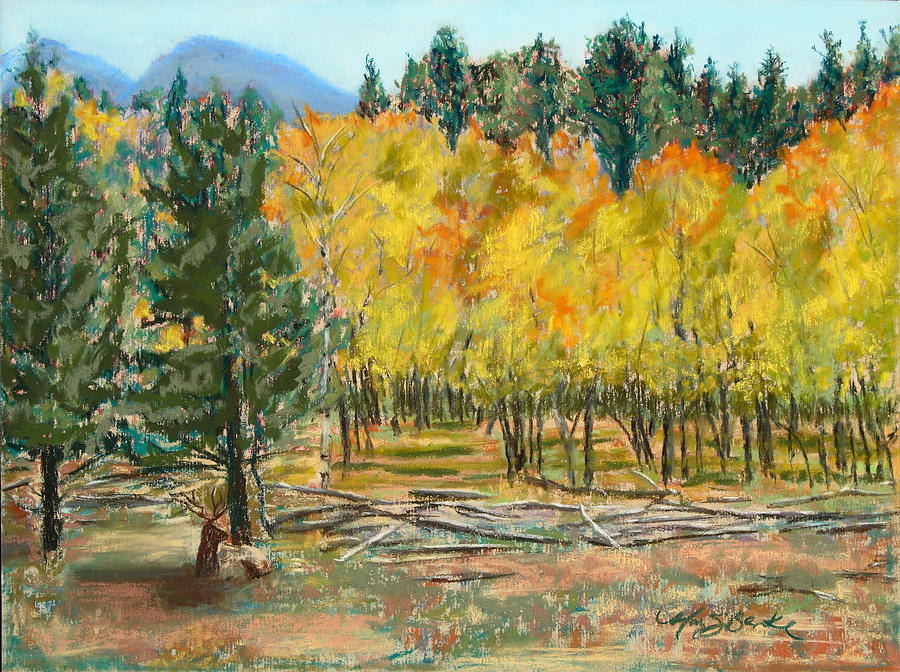 Rocky Mountain Siesta Painting by Mary Benke
