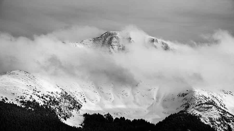Rocky Mountain Snowy Peak Photograph by Stephen Holst