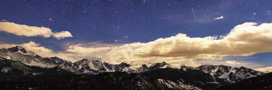 Rocky Mountain Star Gazing Panorama Photograph