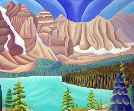 Landscape Painting - Rocky Mountain View 3 by Lynn Soehner Landscape Painting - Rocky Mountain View 3 by Lynn Soehner