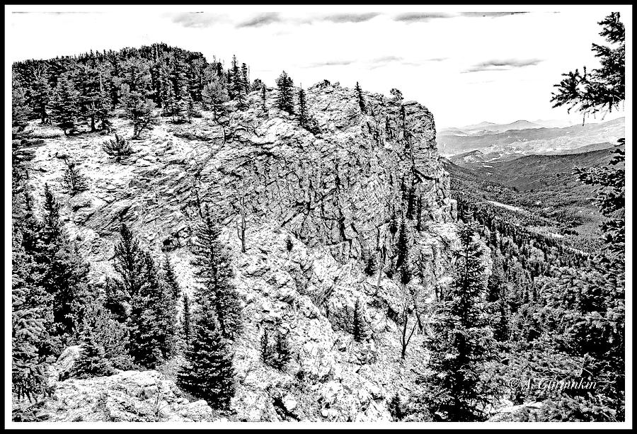 Rocky Mountain Vista View Cliff, Colorado Photograph by A Macarthur Gurmankin