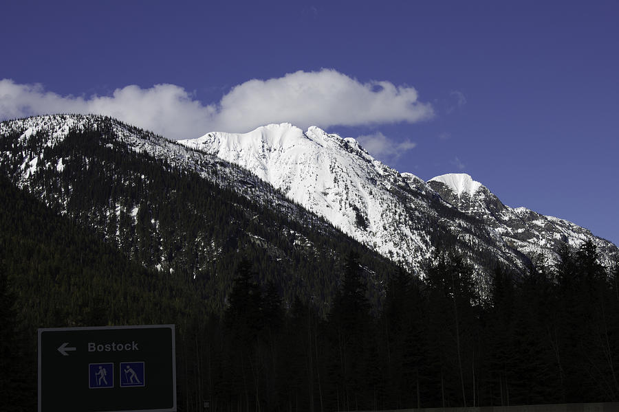 Rocky Mountains and Blue Sky Photograph by Donna L Munro