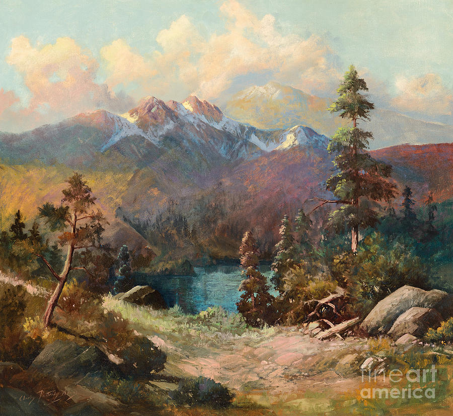 Rocky Mountains Painting by Celestial Images