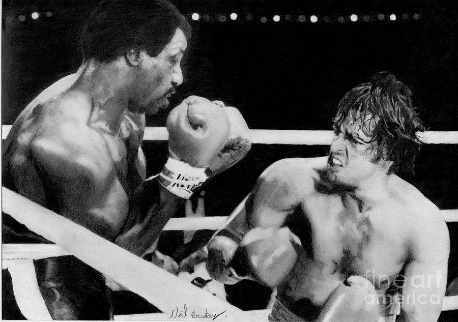 Ring Drawing - Rocky by Neil Brunton