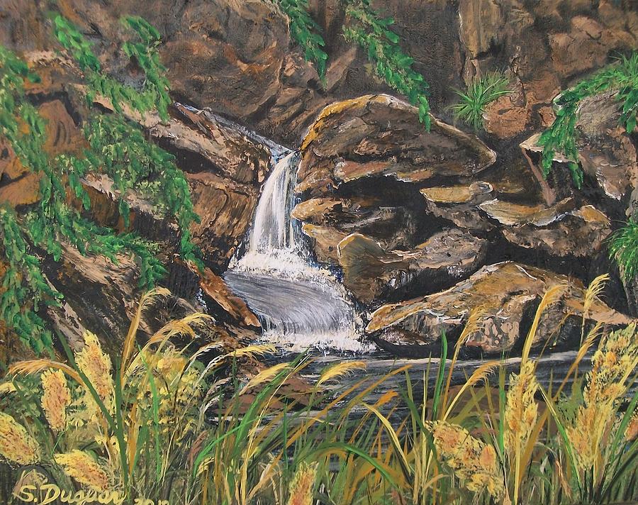 Rocky  Outflow Painting by Sharon Duguay
