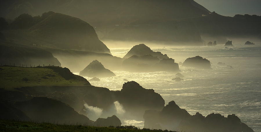 Rocky Point Big Sur On A Foggy Day Photograph by Joyce Dickens