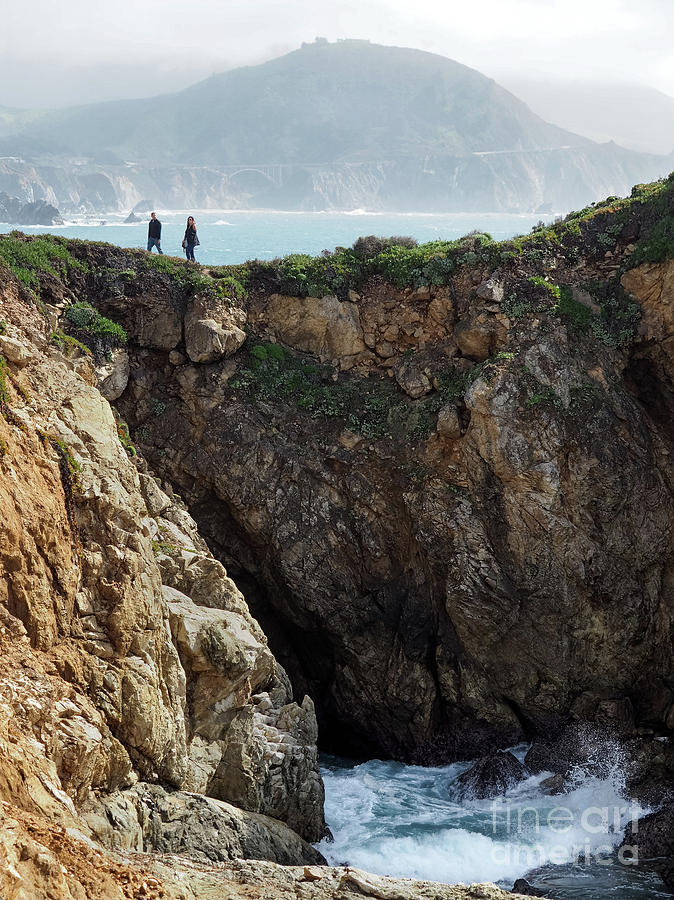 Rocky Point Hikers, Big Sur, California #30377 by John Bald Rocky Point Hikers, Big Sur, California #30377 by John Bald