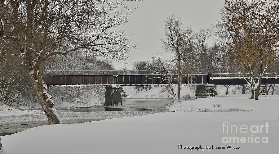 Rocky River Train Bridge Photograph by Laurie Wilcox