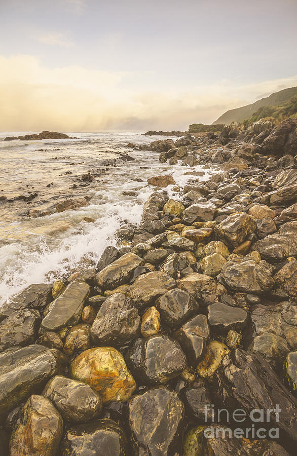 Rocky seashore scene  Photograph by Jorgo Photography