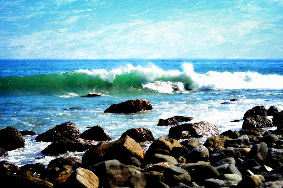 Rocky Shoreline - Dana Point Photograph by Glenn McCarthy Art and Photography