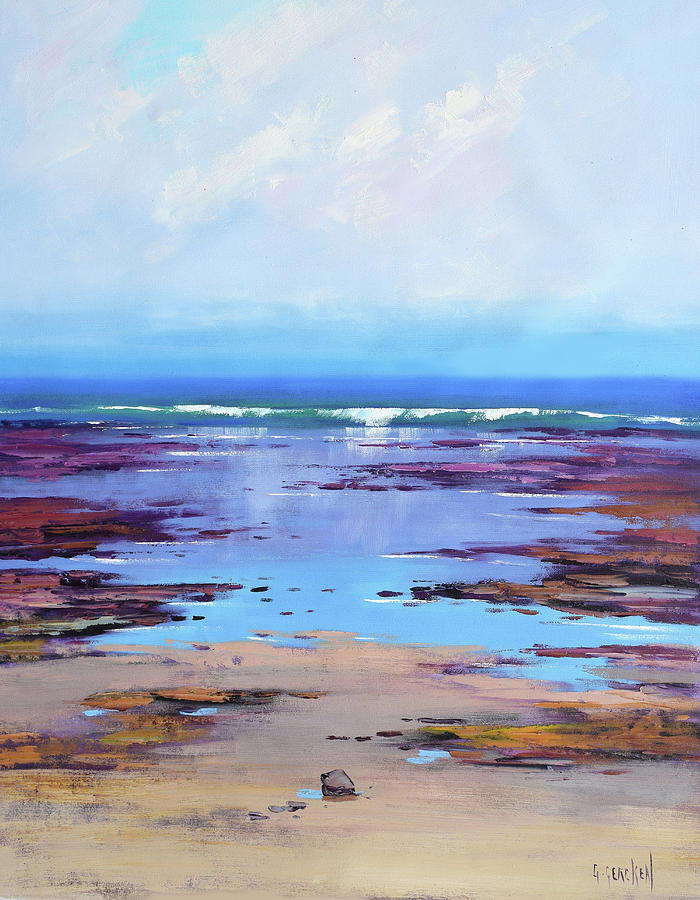Rocky Shoreline  Painting by Graham Gercken