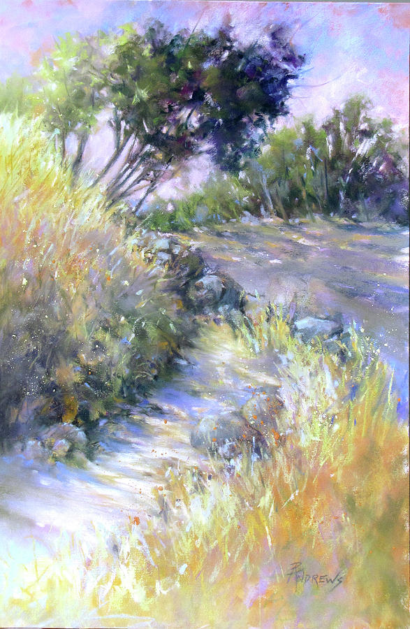 Rocky Trail Painting by Rae Andrews
