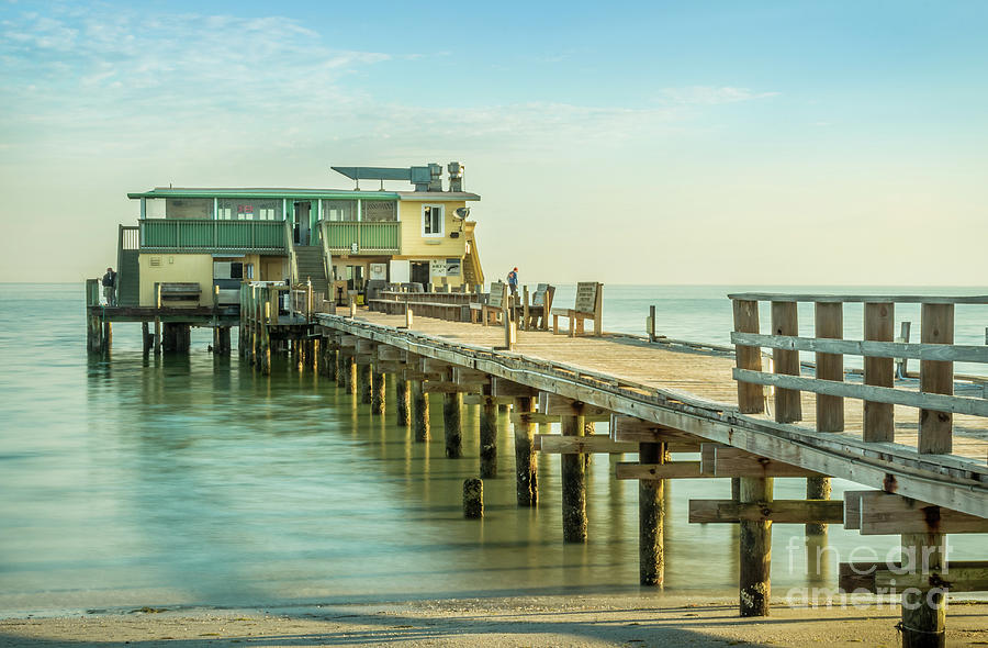 Architecture Photograph - Rod and Reel Pier, Anna Maria Island in Florida by Liesl Walsh