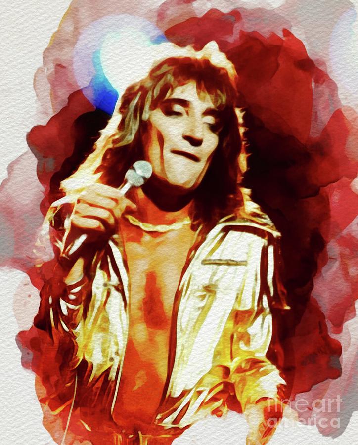 Hollywood Painting - Rod Stewart, Music Legend by Esoterica Art Agency