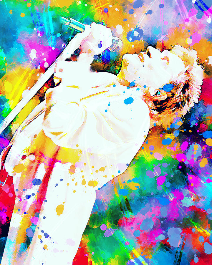 Rod Stewart Painting - Rod Stewart by Rosalina Atanasova Rod Stewart Painting - Rod Stewart by Rosalina Atanasova