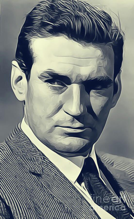 Hollywood Digital Art - Rod Taylor, Vintage Actor by Esoterica Art Agency