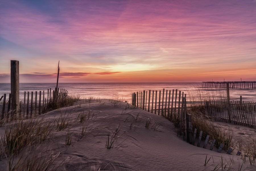 Outerbanks Photograph - Rodanthe Sunrise by Russell Pugh