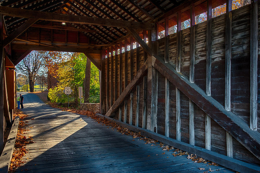 Architecture Photograph - Roddy Road Covered Bridge by Steve Rosenbach