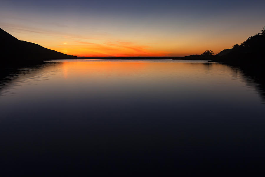 Sunset Photograph - Rodeo Lagoon at Sunset by Rick Pisio