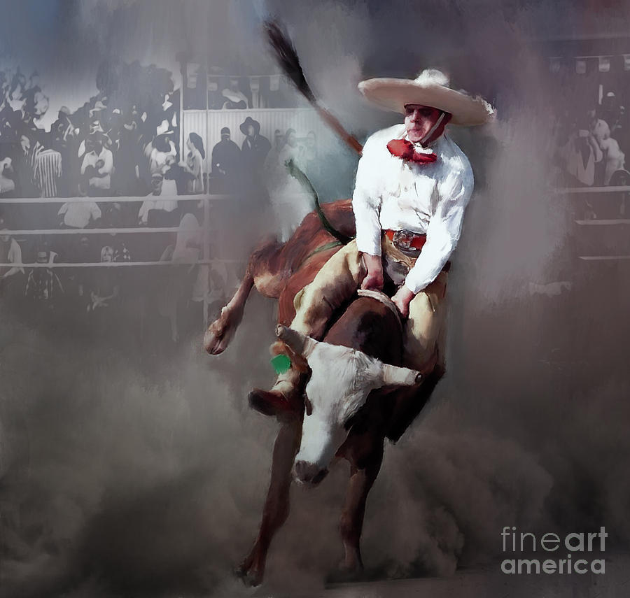 Rodeo 003243 Painting by Gull G