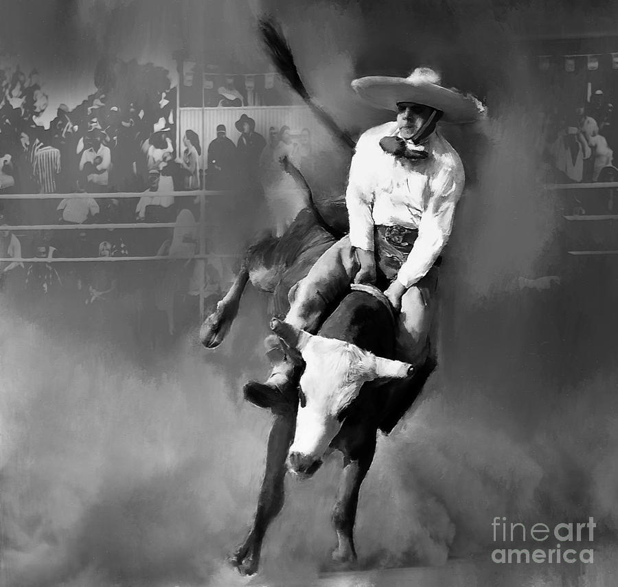 Rodeo 00758 Painting by Gull G